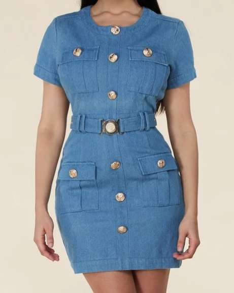 Women's Denim Blue Dress