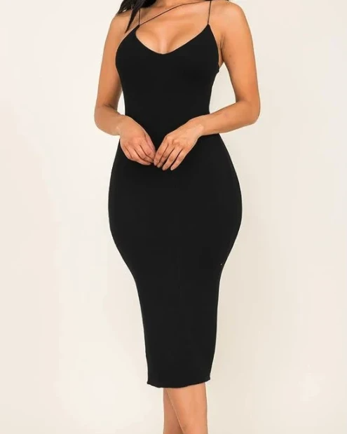 Women's Black Date Night Dress