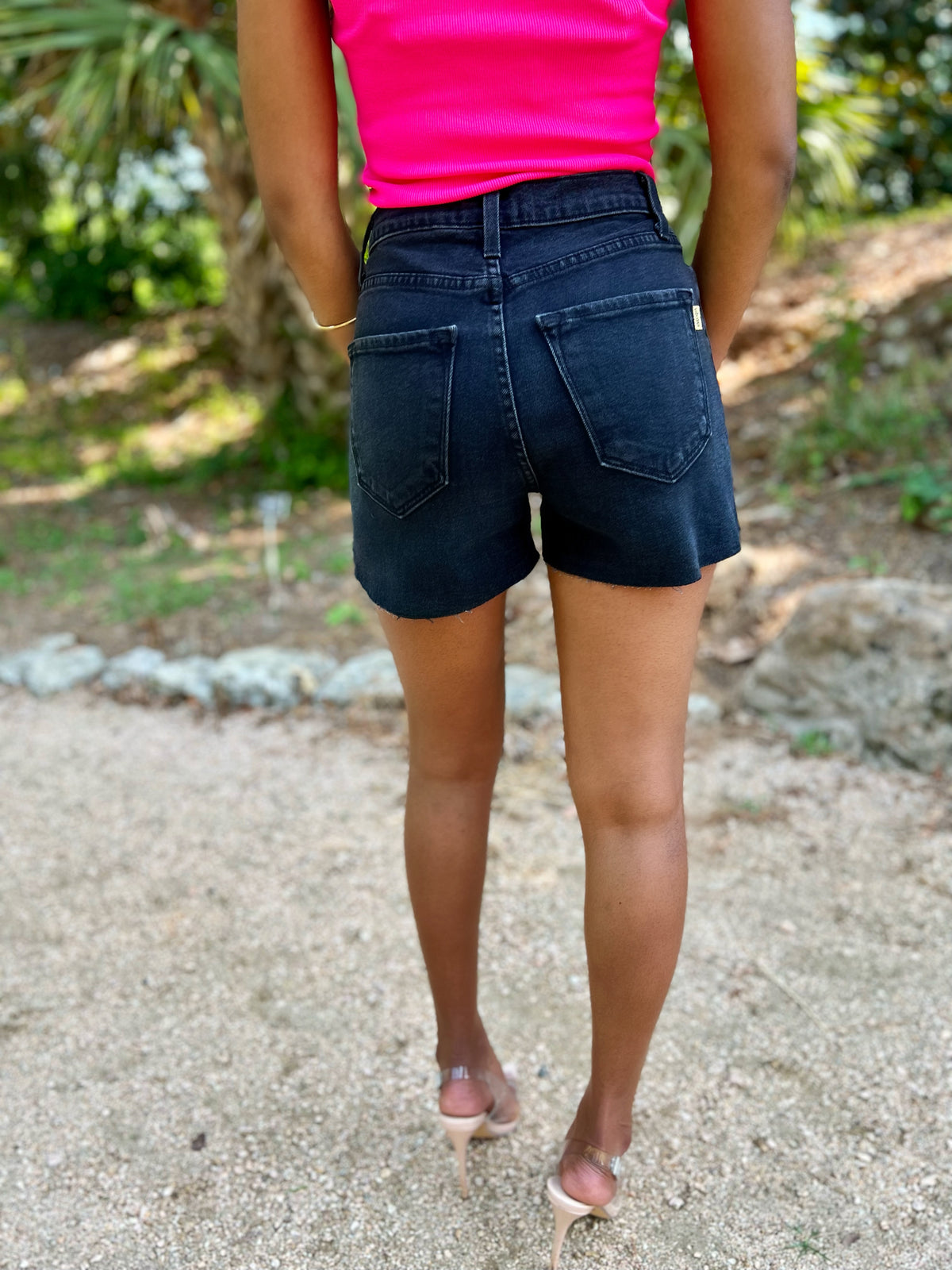 Brea Dark Denim Shorts