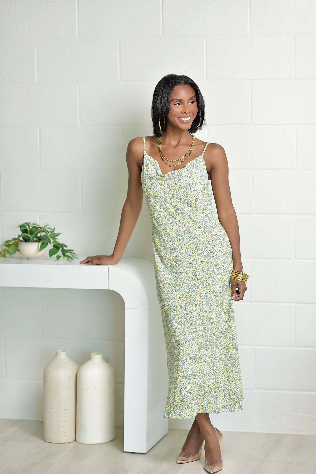 dixie midi dress Dixie pleated floral-print cotton-poplin midi dress - green