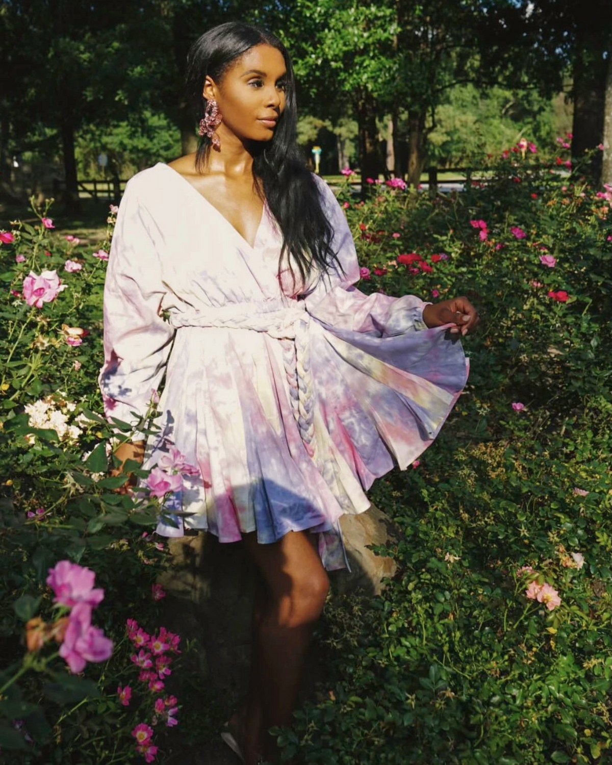 Women's Pink Tie-Dye Mini Dress Zo J. Fashions Women's Pink Tie-Dye Mini Dress Zo J. Fashions